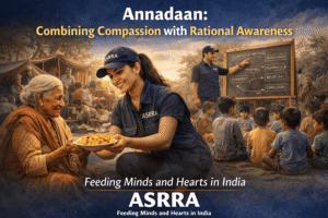 Annadaan initiative by ASRRA feeding the hungry while promoting rational awareness and community empowerment in India