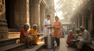 ASRRA volunteers providing humanitarian support to homeless and underprivileged communities in India